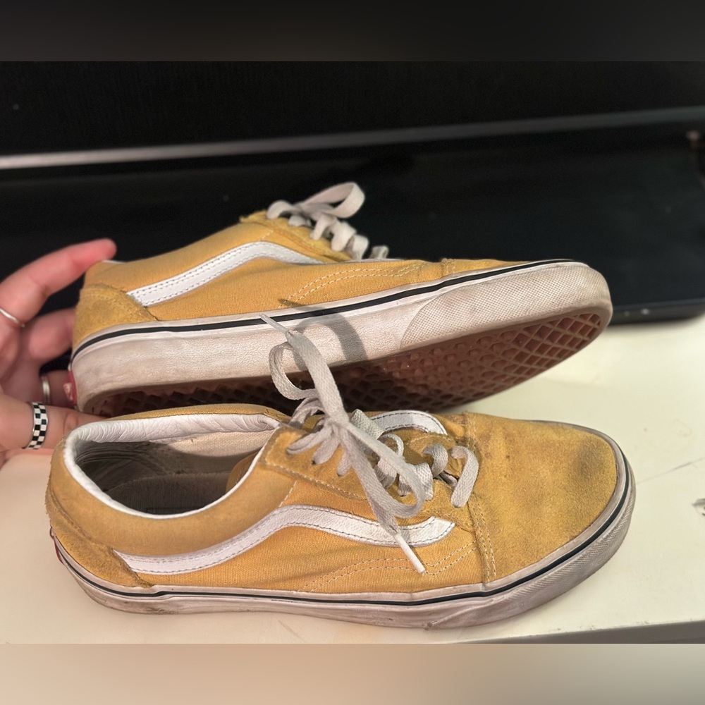 Mustard low top vans
